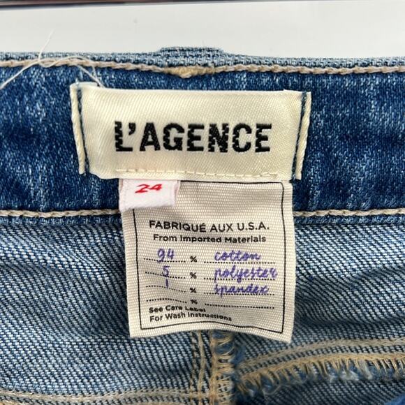 L'AGENCE Tati High Rise Cropped Jeans - Hayward - 24 - New with tags - Picture 5 of 8